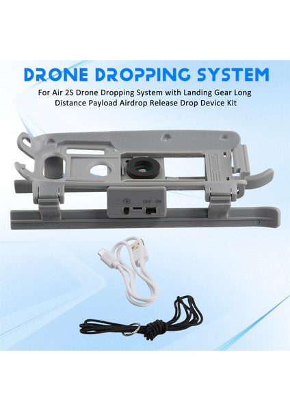 Dji Air 2s/mavic Air 2 Drone Iniş Takımı Uzun Mesafe Yük Hava Indirme Bırakma Bırakma Cihazı Kiti Için (Yurt Dışından)