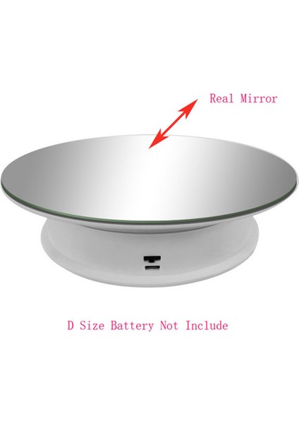 Elektrikli Döner Aynalı Sergileme Standı 2 Hız Maksimum Ağırlık 3kg 360 Derece Dönen Platform Fotoğrafçılığı (Siyah) (Yurt Dışından) indirimleri