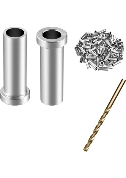 120 Paket T316 Paslanmaz Çelik Koruyucu Kovanlar Kablo Korkuluk Donanım Seti 1/8 Inç Tel Halat Kablo Korkuluk Için (Yurt Dışından)