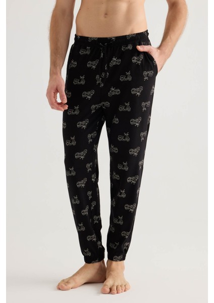 Erkek Pamuklu Cepli Uzun Pijama Altı