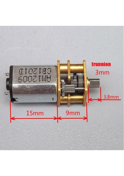N20 Mikro Dişli Motor 6V Metal Şanzıman Dişli Motoru (Yurt Dışından)