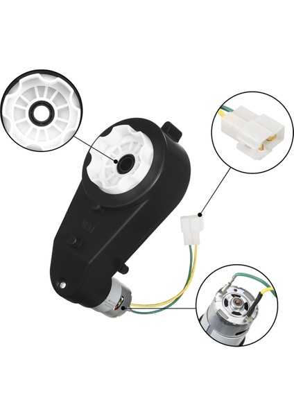 24V Çocuk Araba Şanzıman 30000RPM Motor 2 Adet Elektrik Motor Şanzıman Motosikletler Yüksek Hızlı RS555 Tahrik Motoru (Yurt Dışından) fırsatları