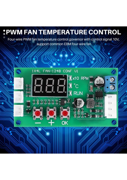 Dc 12V 24V 48V 5A 2 3 4 Telli Pwm Motor Fan Hız Kontrol Cihazı Vali Sıcaklık Kontrolü Desteği Ec Ebm Fan (Yurt Dışından)