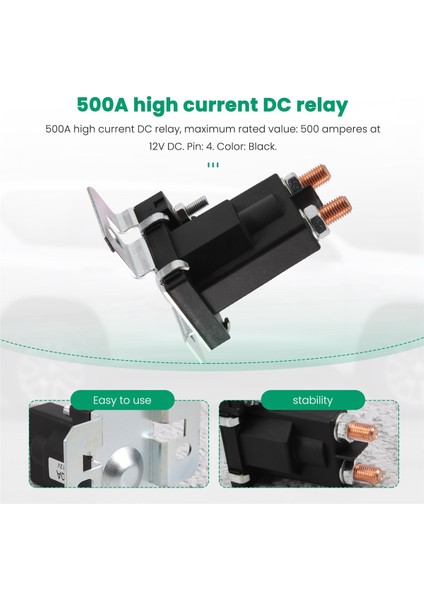 Araba Güç Anahtarı Için Çift Akü Izolatör Rölesi Başlatma Açık / Kapalı 4 Pin 500A 12V (Yurt Dışından) indirimleri