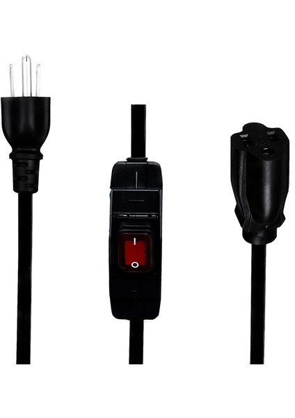 Su Geçirmez Anahtarlı 3 Uçlu Uzatma Kablosu, Anahtarlı 1875W Ağır Hizmet Uzatma Kablosu, 14AWG 1.5ft, 1 Paket Abd Fişi (Yurt Dışından) modelleri