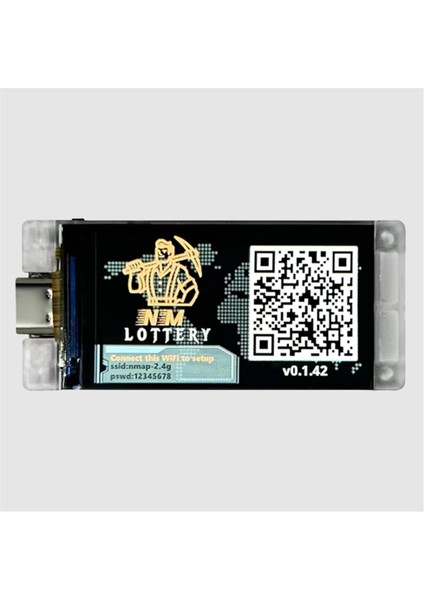 Bitco Nerd Miner Btc Crypto Solo Lottery 117KH/S Heltec Vision Master T190 Tüketim Wifi Bağlantısı (Yurt Dışından)