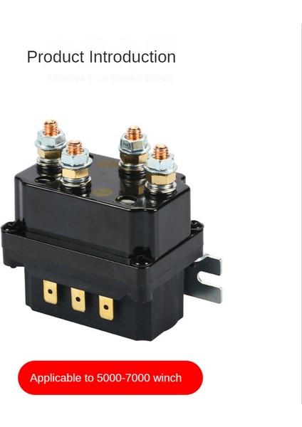 Atv Utv Için 12V Vinç Rocker Anahtarı Başparmak 250A Solenoid Röle Kontaktör Vinçleri (Yurt Dışından)