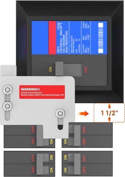 Eaton Cutler Hammer Ch Serisi 150 ve 200 Amp W/tan Kesici Için Jeneratör Kilit Takımı, Yatay Elektrik Kilit (Yurt Dışından) fiyatları