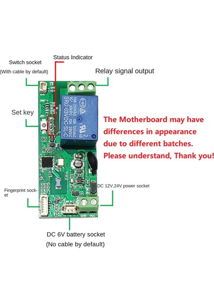 Gömülü Parmak Okuyucu ve Erişim Kartı + Pil Kutusu 50PCS Parmak 12V Veya 24V Güç Kaynağı Parmak Kontrol Panosu (Yurt Dışından)