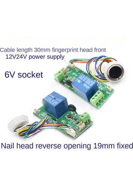 Gömülü Parmak Okuyucu ve Erişim Kartı + Pil Kutusu 50PCS Parmak 12V Veya 24V Güç Kaynağı Parmak Kontrol Panosu (Yurt Dışından)