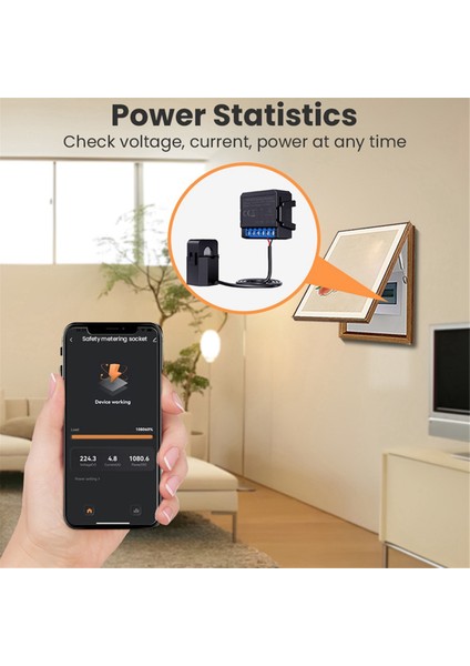 Tuya Wifi Enerji Ölçer 80A Akım Trafosu Kelepçeli Kwh Ölçer Güç Monitörü Elektrik Akıllı Yaşam Uzaktan Kumanda (Yurt Dışından) modelleri
