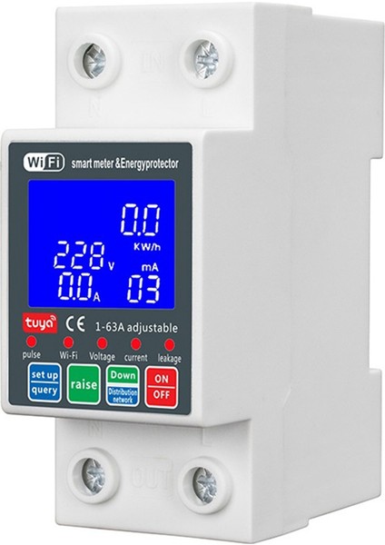 Yeni WTDZW-63A/N Akıllı Pv Devre Kesici Tuya 220V Gerilim Akım Kaçak Koruması Mcb Otomatik Şalter 63A Wifi (Yurt Dışından)