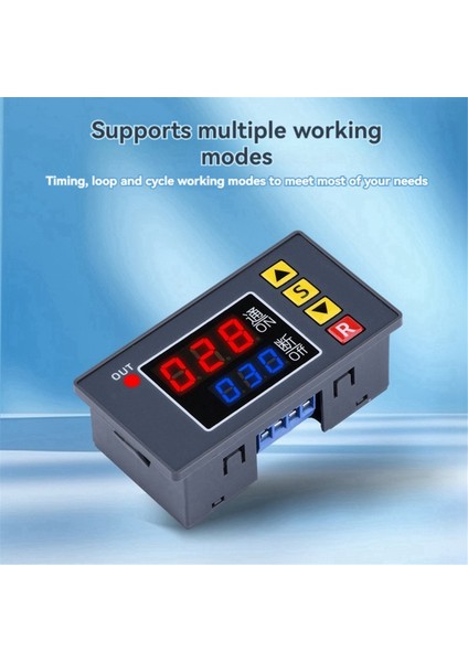 T3231 Programlanabilir Zaman Kontrol Cihazı Dc 12V 240W Çift LED Ekranlı Dijital Röle Zaman Geciktirme Anahtarı (Yurt Dışından) modelleri