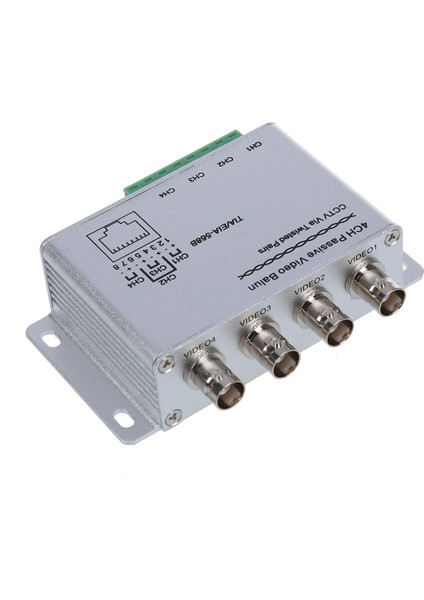 Utp 4 Kanallı Pasif Video Balun Alıcı-Verici (Yurt Dışından)