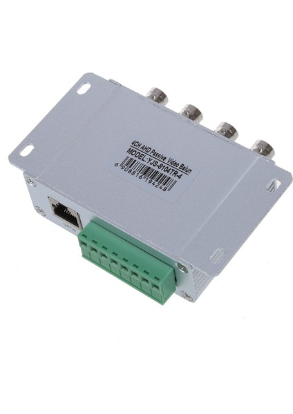 Utp 4 Kanallı Pasif Video Balun Alıcı-Verici (Yurt Dışından)