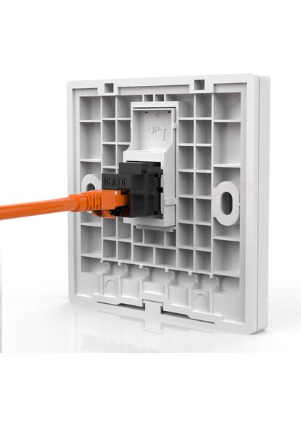 25 Adet RJ45 Çoğaltıcı Cat6 Keystone Krikolar Inline Çoğaltıcı Dişi - Dişi Ekleme Çoğaltıcı (Yurt Dışından)