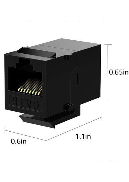 25 Adet RJ45 Çoğaltıcı Cat6 Keystone Krikolar Inline Çoğaltıcı Dişi - Dişi Ekleme Çoğaltıcı (Yurt Dışından)