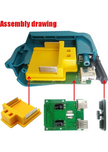 Makita 18V Li-Ion Pil Şarj Adaptörü Dönüştürücü BL1815 BL1830 Elektrikli El Aletleri Için 5 Adet Konnektör Terminal Bloğu (Yurt Dışından)