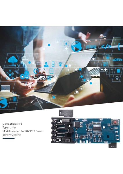 M18 Pil Pcb Kartı Şarj Koruma Devre Kartı Için 48-11-1815 M18 18V 1.5AH 3.0AH 5AH 6AH (Yurt Dışından) fırsatları