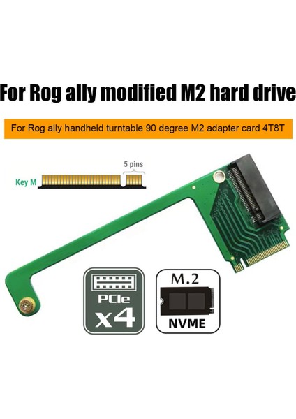 Asus Rog Ally M.2 Nvme Transfer Kartı 2280 Pcıe 4.0 Rog Ally Modifiye M2 Sabit Disk Oyun Aksesuarları (Yurt Dışından)