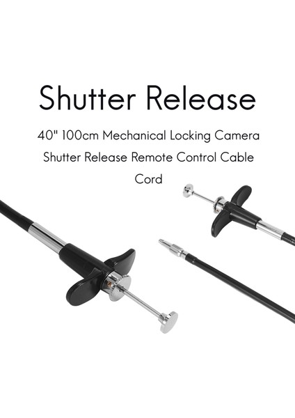 40 "100 cm Mekanik Kilitleme Kamera Deklanşör Uzaktan Kumanda Kablosu Kablosu (Yurt Dışından) fiyatları