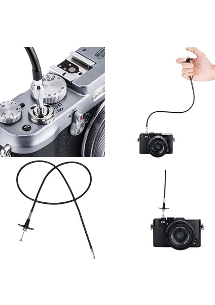 40 "100 cm Mekanik Kilitleme Kamera Deklanşör Uzaktan Kumanda Kablosu Kablosu (Yurt Dışından) modelleri