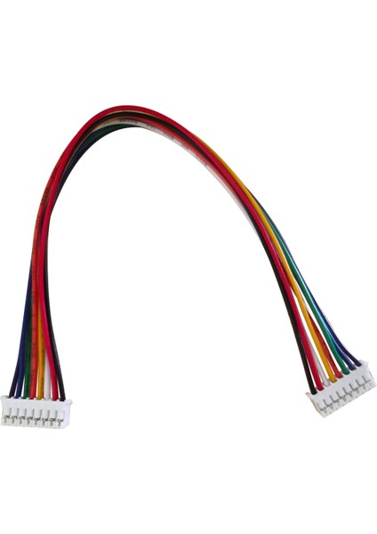 10 Takım Ph 2.0mm 8-Pin Erkek Dişi Konnektör Fiş Tel Kablo 20 cm 300 V Eş Yönlü Çift Uçlu Terminal Hattı (Yurt Dışından)
