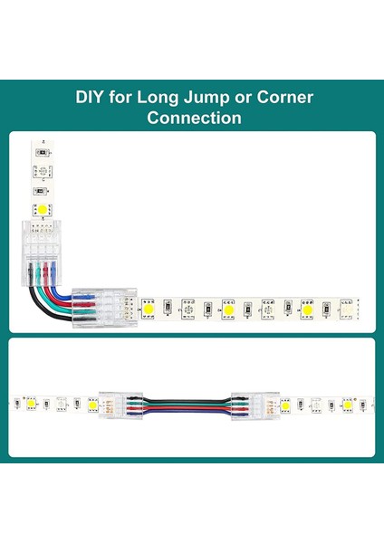 16.4ft Rgb LED Tel 22 Awg 4pin Rgb Tel, LED Şerit Konnektörlü 22 Ölçer 4 Renk Rgb, Rgb LED Şeritler Için 3528 5050 (Yurt Dışından)