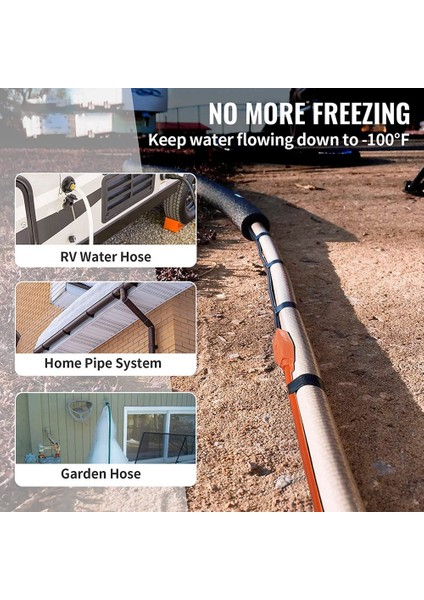 Boru Isıtma Kablosu, Dahili Termostatlı Borular Için 12-Feet 25W Isıtma Bandı, Boruyu Donmaktan Korur, 120V Abd Fişi (Yurt Dışından) modelleri