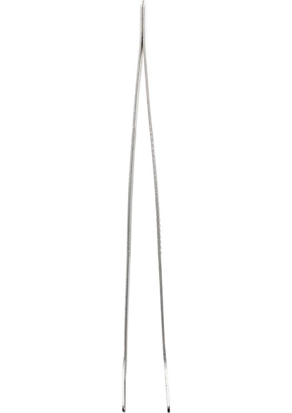 Gümüş Ton Metal Çin Kongfu Cha Dao Çay Maşası Cımbız 7.4 "uzun (Yurt Dışından)