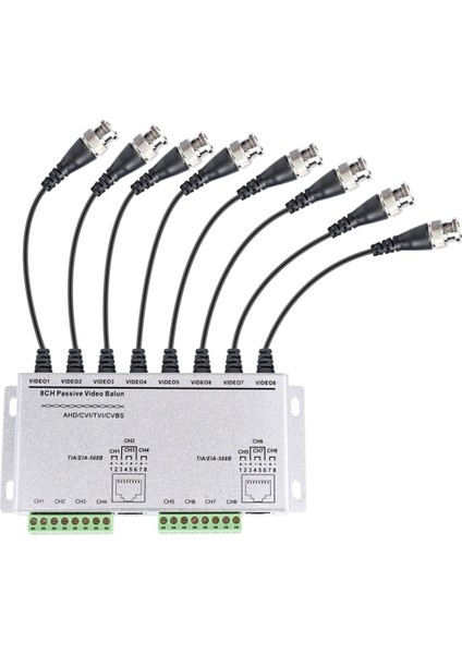 8ch Hd Cvı/tvı/ahd Pasif Alıcı-Verici 8kanal Video Balun Adaptörü Verici Bnc'den Utp Cat5/5e/6 Kablosu 720P 1080P (Yurt Dışından) fiyatları
