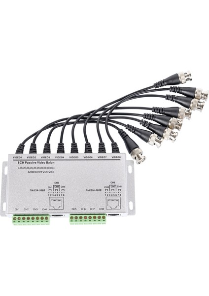 8ch Hd Cvı/tvı/ahd Pasif Alıcı-Verici 8kanal Video Balun Adaptörü Verici Bnc'den Utp Cat5/5e/6 Kablosu 720P 1080P (Yurt Dışından) modelleri