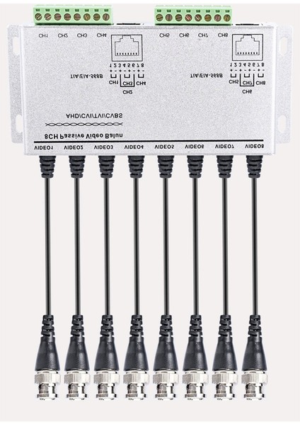 8ch Hd Cvı/tvı/ahd Pasif Alıcı-Verici 8kanal Video Balun Adaptörü Verici Bnc'den Utp Cat5/5e/6 Kablosu 720P 1080P (Yurt Dışından) fırsatları