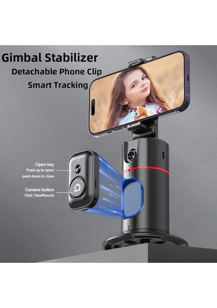 Cep Telefonu Gimbal Sabitleyici Özçekim Çubuğu Otomatik Yüz Izleme ile Ayrılabilir Telefon Klipsi Kablosuz Özçekim Çubuğu Tripod (Yurt Dışından) modelleri