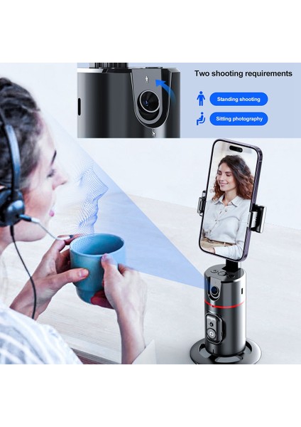 Cep Telefonu Gimbal Sabitleyici Özçekim Çubuğu Otomatik Yüz Izleme ile Ayrılabilir Telefon Klipsi Kablosuz Özçekim Çubuğu Tripod (Yurt Dışından) fırsatları