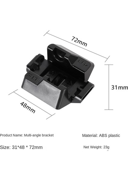 Gopro Için Çok Açılı Braket Panoramik Taban 360 Derece Halka Tripod Adaptörü (Yurt Dışından)