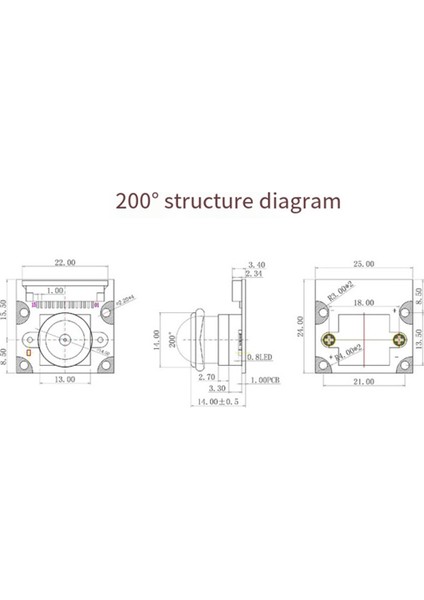 Raspberry Pi 5 Kamera Için 8mp Kamera Modülü IMX219 200 Derece Görüş Açısı Csı Arayüz Kamerası (Yurt Dışından) fırsatları