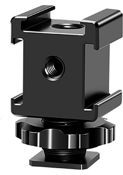 Video Kameralar Veya Dslr Kamera Aksesuarı Için Üçlü Soğuk Ayakkabı Montajlı Soğuk Sıcak Ayakkabı Uzatma Braketi Uzatma Montajı (Yurt Dışından) modelleri