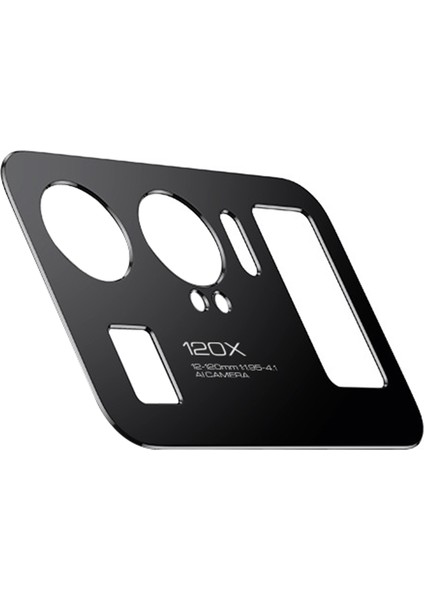 Xiaomi Mi 11 Ultra Için Kamera Lens Koruyucu Kılıf Koruyucu Metal Kamera Kılıfı Için MI11 Ultra Koruma Filmi (Siyah) (Yurt Dışından)