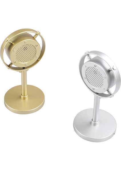 Vintage Stil Mikrofon Simülasyonu Klasik Retro Dinamik Vokal Mikrofon Canlı Performans Şarkı Söylemek Için Evrensel Stand Siyah (Yurt Dışından)