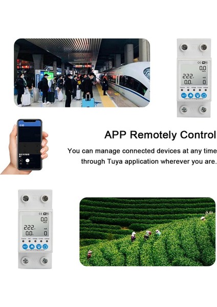 2p Tuya Wifi Akıllı Kaçak Koruma Anahtarı 63A Akım Gerilim Izleme Devre Kesici Zamanlayıcı Güç Ölçer (Yurt Dışından) indirimleri
