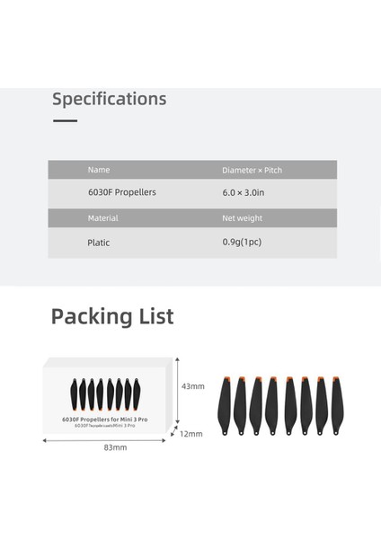 Mini 3 Pervaneler Için Djı Mini 3 Pro Drone ile Uyumlu Yedek Düşük Gürültülü Hızlı Açılan Bıçak Aksesuarları, C (Yurt Dışından) indirimleri