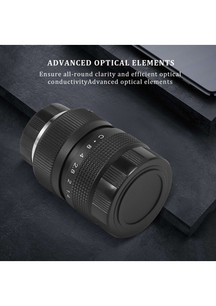 Televizyon Tv Lensi/cctv Lensi, C Montajlı Kamera Için 25MM F1.4 Siyah (Yurt Dışından) fırsatları