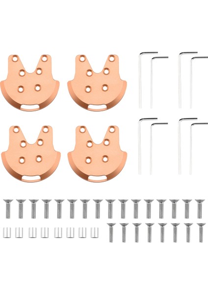 4 Adet Koruyucu Motor Montaj Tabanı Phantom 3 Gelişmiş 3s Se Motor Tabanı Koruyucu Vücut Koruma Kapağı-Altın (Yurt Dışından)