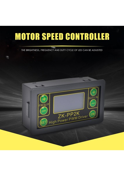 ZK-PP2K Pwm Dc 3.3-30V 12V 24V Motor Hız Kontrol Regülatörü 8A 150W Ayarlanabilir LED Dimmer Darbe Frekansı Görev Oranı (Yurt Dışından)