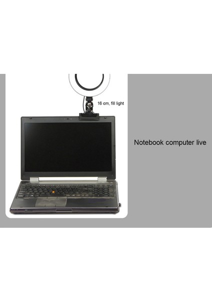 16 cm Selfie Halka Işık Dizüstü Bilgisayar Masaüstü Halka Lamba Video Konferans Aydınlatma Tripod Telefon Tutucu Klipsli (Yurt Dışından) fiyatları