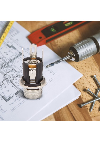 5 Adet 5.5mmx2.1mm Dc Güç Jakı Soketi Dişi Panel Montaj Konnektörü (Yurt Dışından)