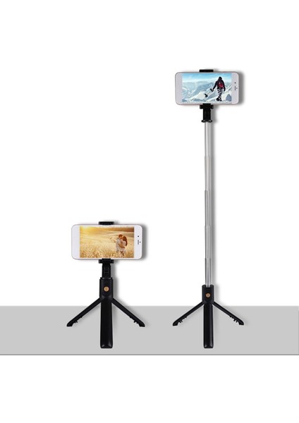 iPhone Için Telefon Monopod'u Için Deklanşör Uzaktan Tripod'lu Kablosuz Bluetooth Selfie Çubuğu, Beyaz (Yurt Dışından)