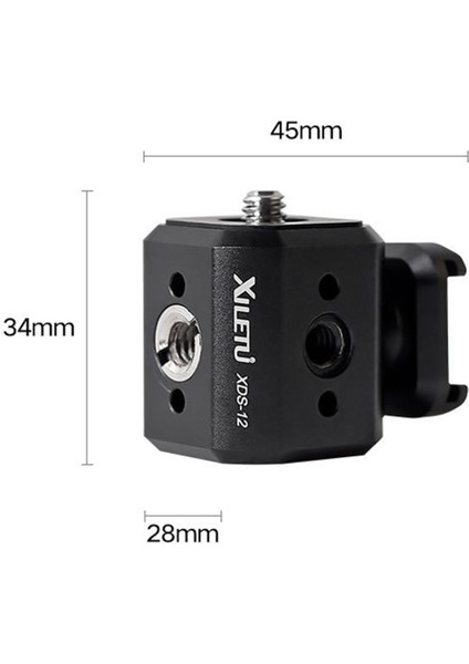 Xıletu Xds-12 Tripod Vida Deliği Dönüşümü Koltuk 1/4 3/8 Alai Konumlandırma Deliği Baş Çok Işlevli Genişletme Aksesuarları (Yurt Dışından) indirimleri