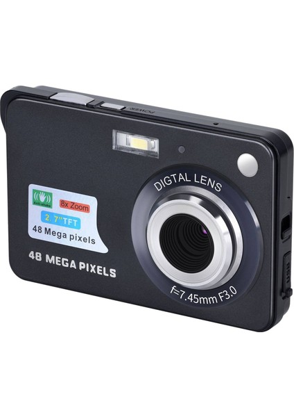 Dijital Kamera Hd Ekranlı Video Kamera Sarsıntı Önleyici Kamera 2,7 Inç Mini Kamera (Yurt Dışından)